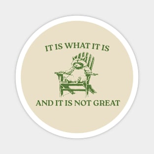 It Is What It Is And It Is Not Great Magnet